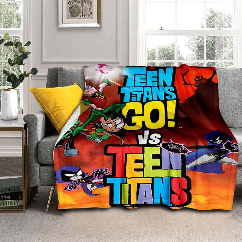 Пледы Teen Titans Go Robin Booty Scooty Buns, фланелевые легкие пледы для путешествий на открытом воздухе, коврики для кровати.