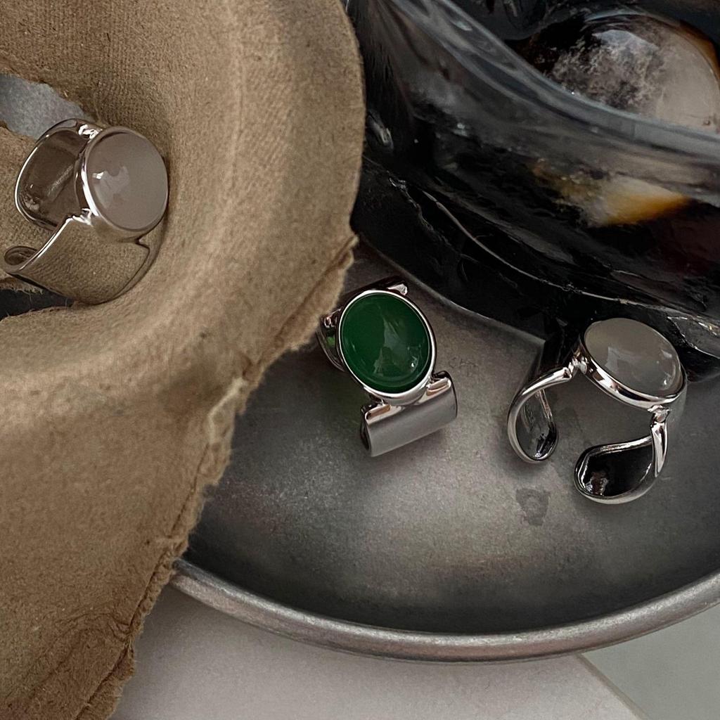 1 шт. Пилот Агат Ретро Кольца для Женщин Пары Минималистичные Украшения Broadside Подарочные Аксессуары Для Вечеринок