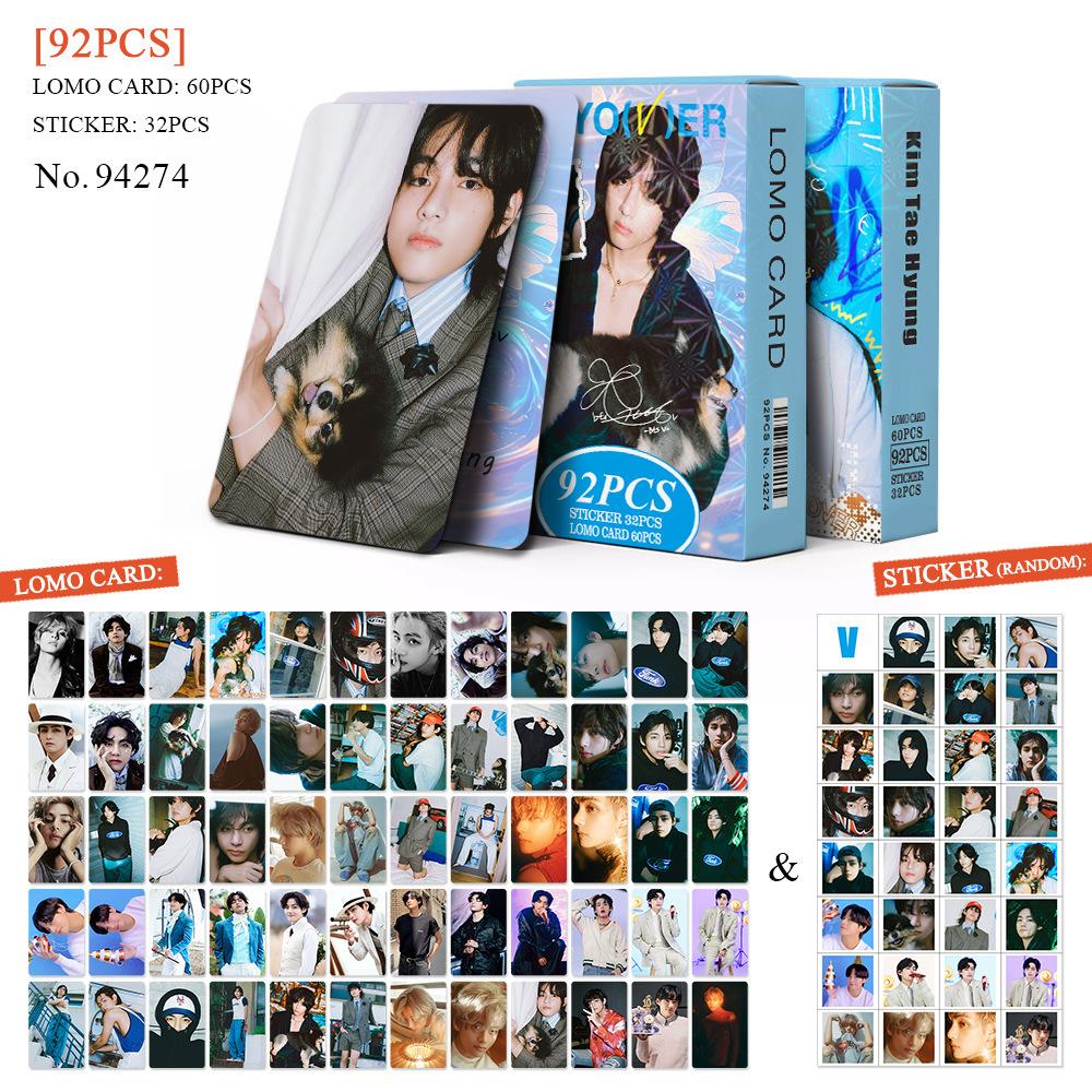 92 BT BTS photo album JK SUGA star KPOP peripheral LOMO photo card