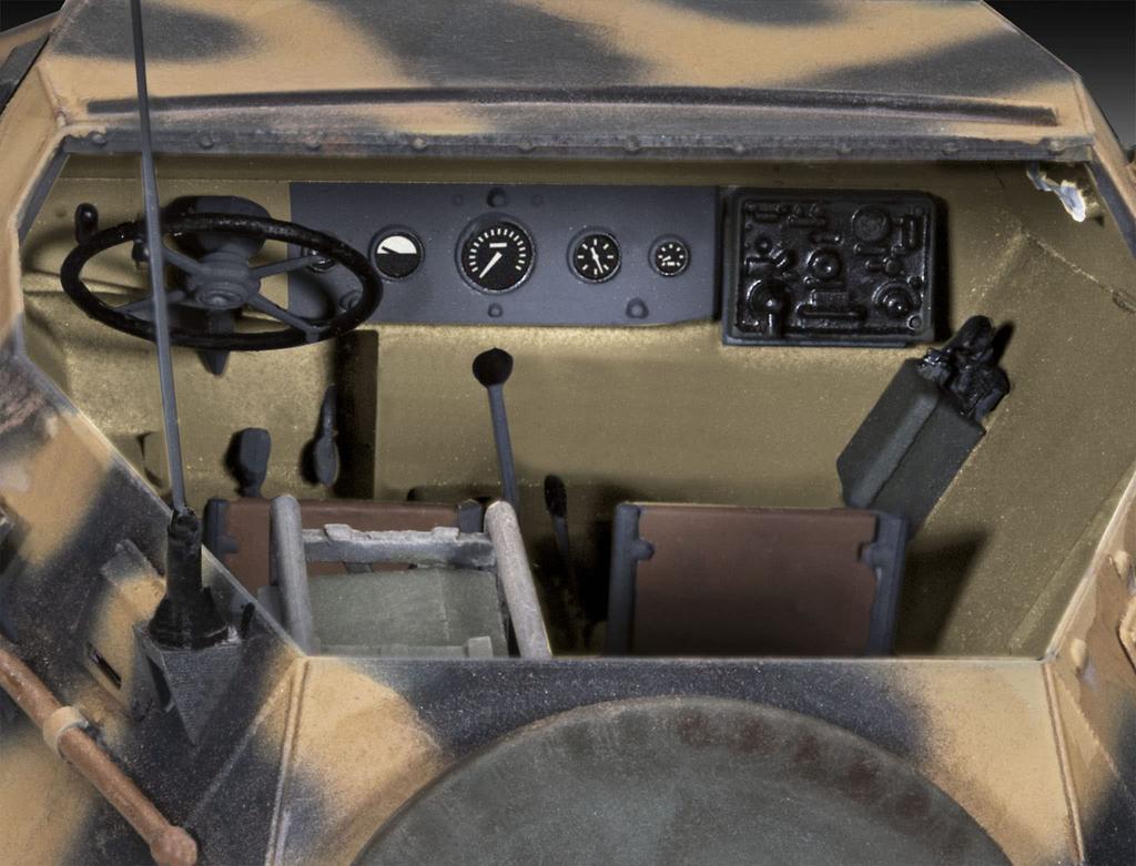 Revell 1/35 Scale German Sd.Kfz.247 Ausf.B Plastic Model Kit, Model Number 03335, Molded In Color