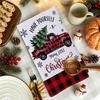 Santa Claus Xmas Hand Towels Reindeer Dish Towels Christmas Decorations Cleaning Cloth  Winter Home