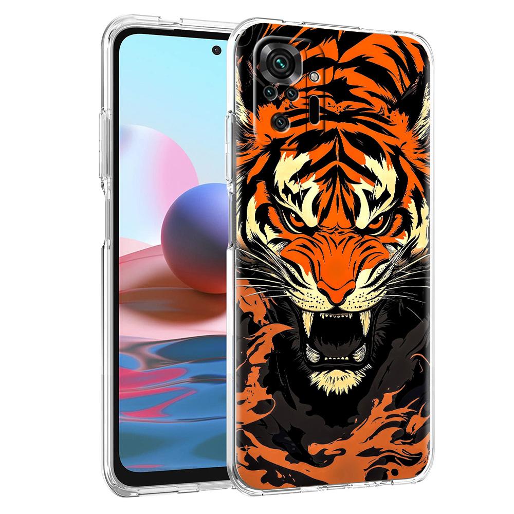 Чехол для телефона для Xiaomi Redmi Note 15 14 5G 13 12 10 11 Pro Plus 4G 14C 13C 12C Мягкий ТПУ чехол Крутое животное Тигр Лев