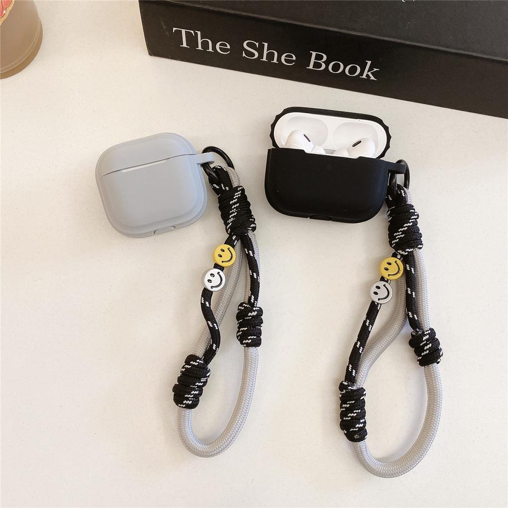 Two-color smiley face for Apple AirPods 1 generation Bluetooth headset protective case Pro1 headphone case 1st generation soft case