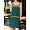 1 шт. Унисекс Регулируемый фартук с карманами, Полиэстер 100% Не тянущийся, Обычная посадка, Без рукавов, Н-образный подол, Тканый для приготовления пищи, выпечки, работников ресторана