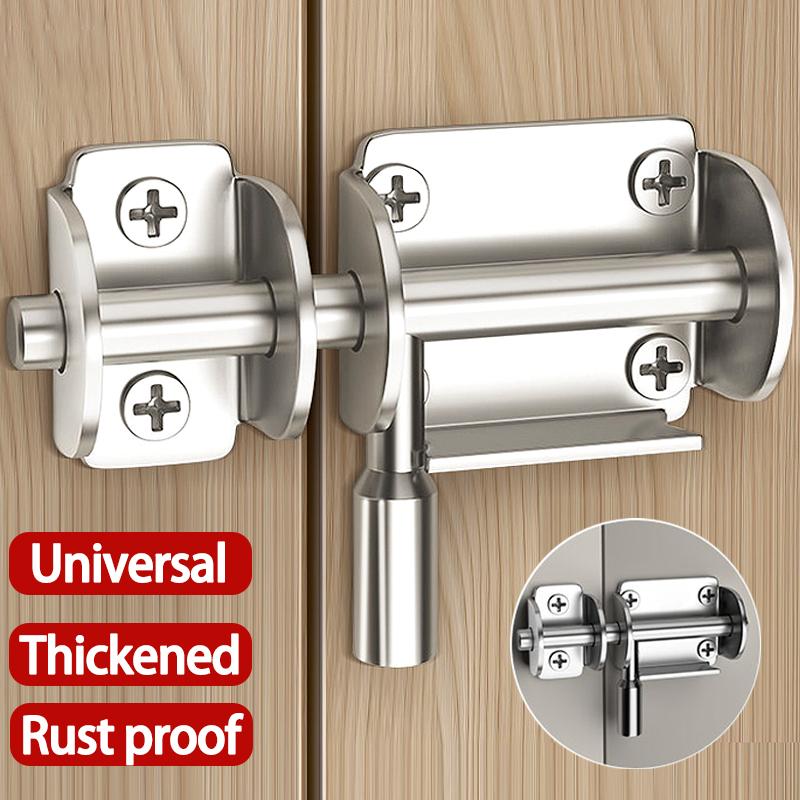 Stainless Steel Door Bolt Solid Sliding Bolts Latch Hasp Hardware Gate Safety Toilet Garden Gate Shed Door Lock Latch Buckle