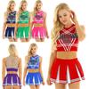 Women's School Musical Party Halloween Cheerleader Costume Fancy Dress Uniform Outfit