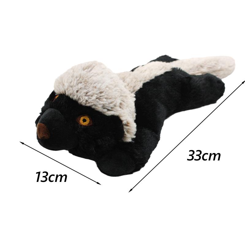 Plush Non Toxic Dog Chew Toys Clean Teeth Pet Toy for Small Medium Dogs Squeak Honey Badger Pug Puppy mascotas Accessories Stuff