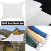 HDPE Anti-UV White Color ArcRectangle Sun Shade Net Outdoor Garden Terrace Canopy Swimming Pool Canvas Camping Shelter Tent