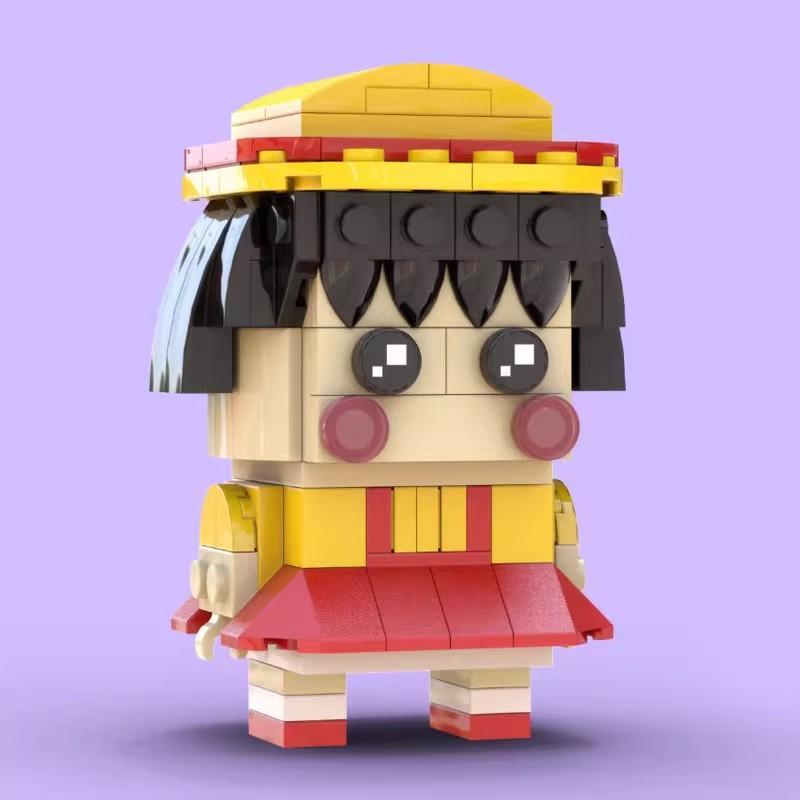 Building Block Compatible Building Block Assembly Birthday Gift Ideas, Square Head Boy Big Head Boy, Cherry Balls