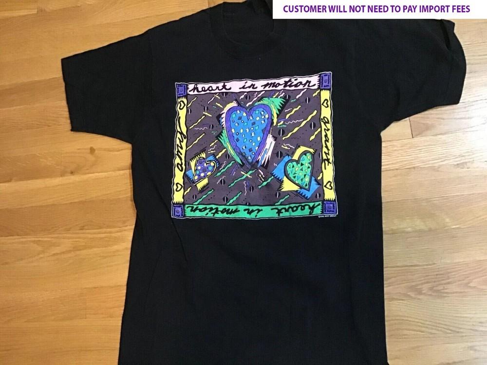 Винтажная футболка Amy Grant's Heart In Motion Хлопок Черный S-5XL Артикул PN361 Унисекс
