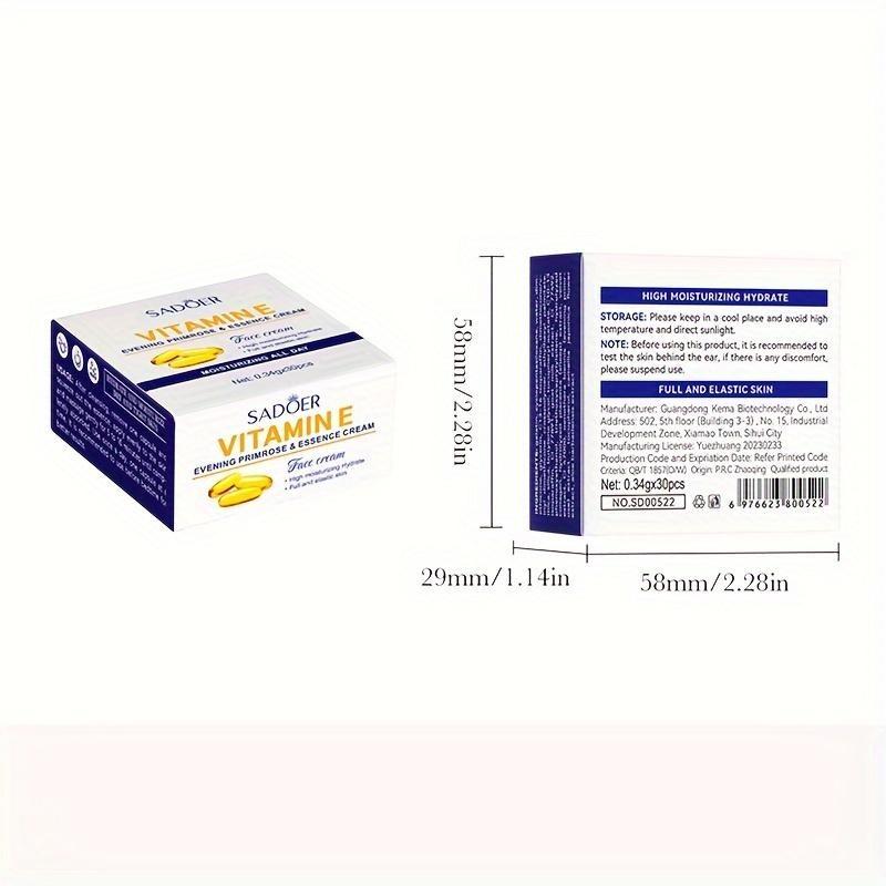 Увлажняющий крем-эссенция с витамином Е вечерней примулы. Капсулы с эссенцией для длительного увлажнения и питания.. Крем для гладкой кожи