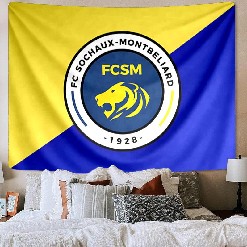Sochaux-montbeliard Crest Tapestry Playroom Tapestry, Accessories for Bedroom,Livingroom, dormitory Room Wall Decor Fan Birthday Gifts