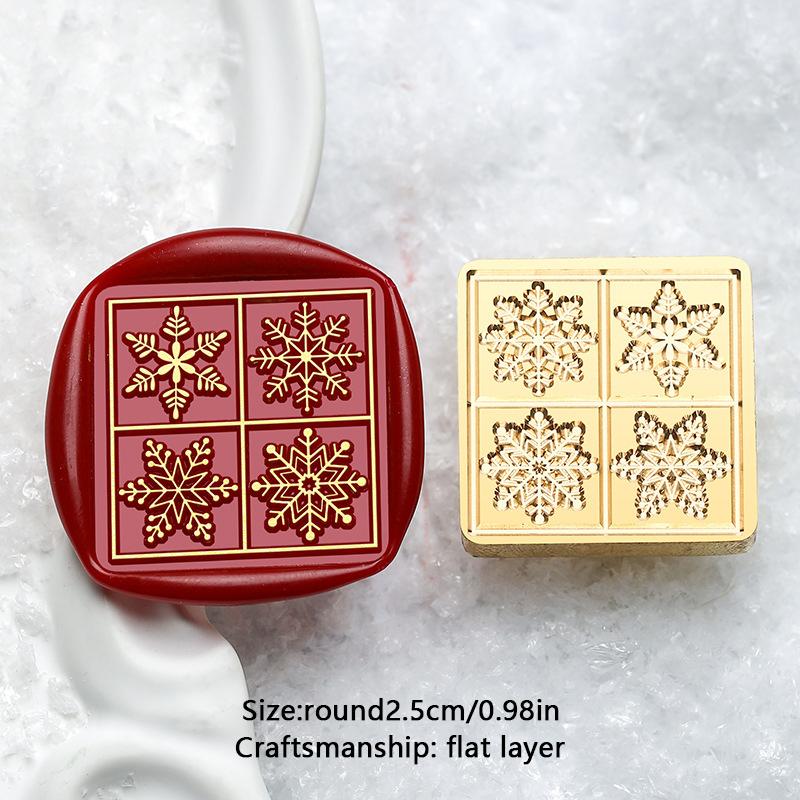 На Рождество Снежинка Снеговик Сургучные печати DIY Скрапбукинг Восковая печать Штамп Принадлежности для рукоделия Новый год Рождество DIY Подарок