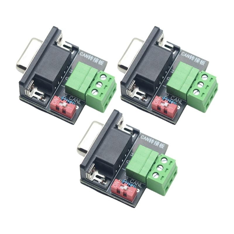CAN Bus Adapters Board Integrated 120Ohm Resistors DB9 Female Port USB PCAN Communication Support