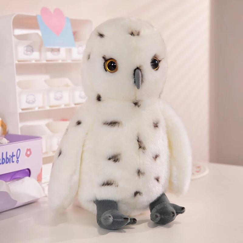 Lifelike American Eagle Owl Plush Toys Soft Stuffed Animals RealLife Bird Dolls Home Decor for Kids Children Boys Birthday Gifts