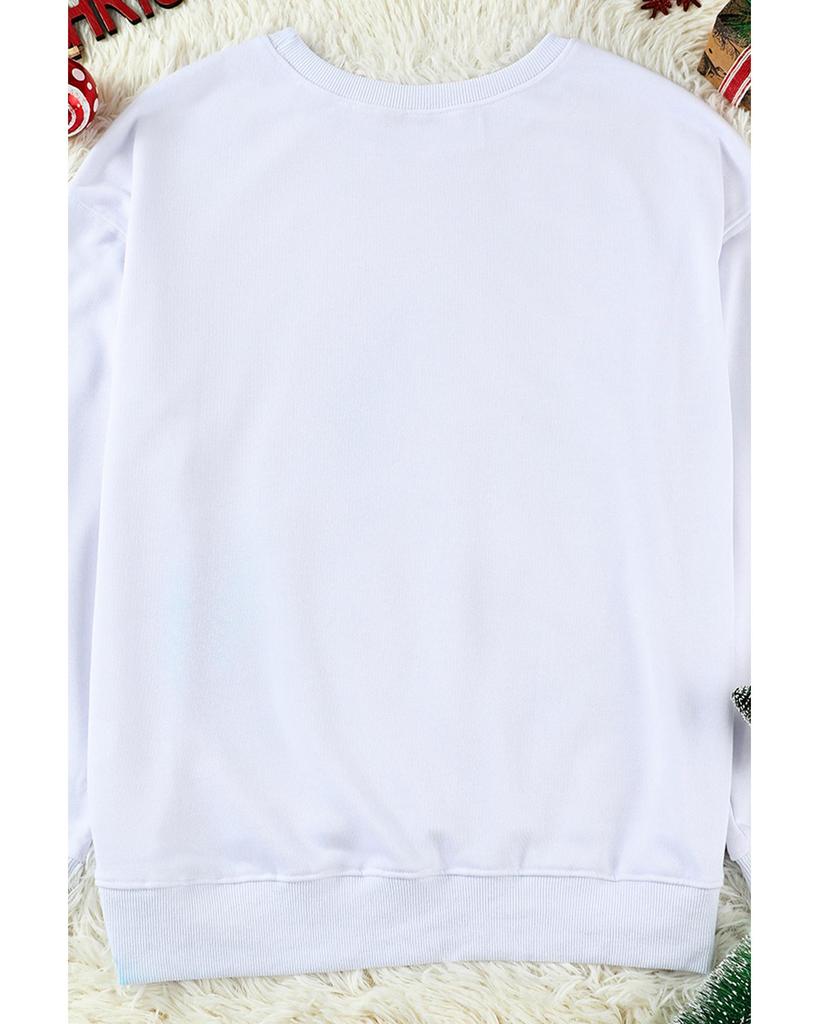 Azura Exchange Свитшот-пуловер с принтом «Леопард и снежинка»