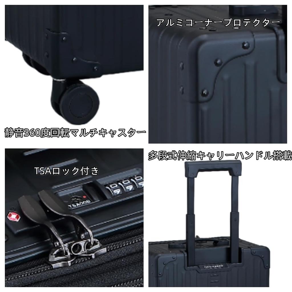 Outlet Neo Keeper Aluminum Alloy Body Suitcase Front Open Carry Case Backpack Business Rucksack Bag Front Opening Shockproof Quiet Lightweight