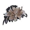 Hairgrip Style Double Flower Hair Claws Rhinestone Decor Hair Barrettes  Party Occasion