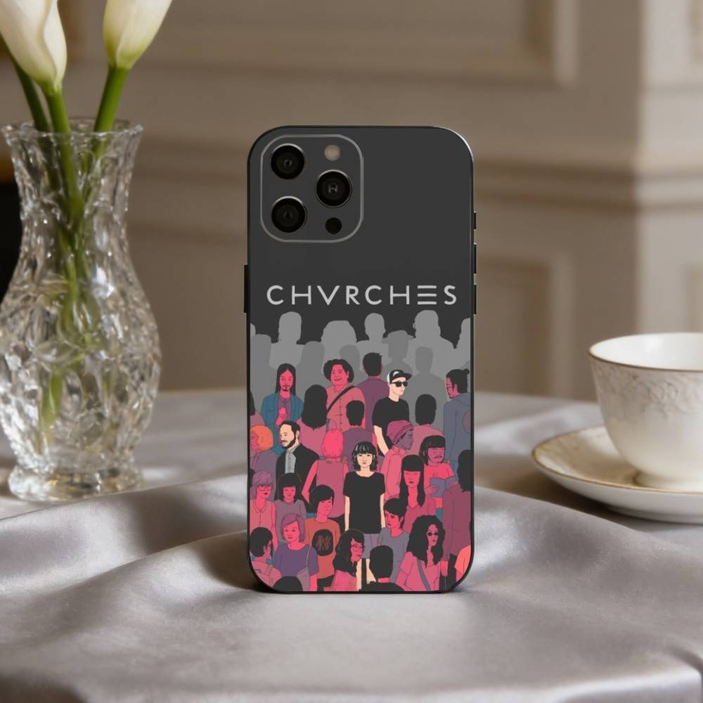 Поп-электронный чехол для телефона группы C-CHVRCHES для iPhone 17pro, 16,15,14,13,12,11 X XR Plus, Другие Мягкий Черный Чехол