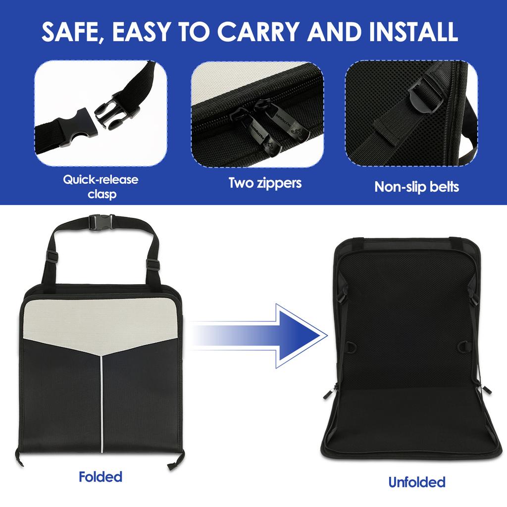 Детское дорожное сиденье с ремнем безопасности, Дорожное сиденье-переноска для детей для багажной тележки, Портативное складное детское сиденье, Нескользящая переноска для малышей