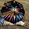 1PC Lightburst Colorful Umbrella-8-Rib Reinforced, Automatic Open, Lightweight & Durable, Cute Fashion Accessory for Outdoor, Beach or Casual Use, Bea