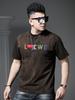 European High-End Embroidered Round-Neck Short-Sleeve T-Shirt for Men, 2026 New Summer Half-Sleeve Top, Men's Distressed T-Shirt