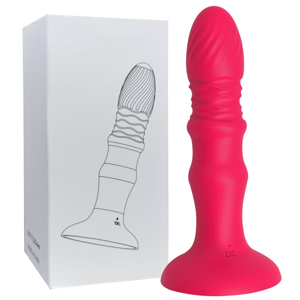 Толкающий массажер простаты анальный вибратор управление через приложение анальная пробка сильная присоска анальный дилдо мастурбатор секс-игрушки для пар