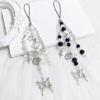 Simple Phone Charm Strap Y2K Keychain Butterfly Heart Shape Pendant Beaded Keychain Jewelry Keyring Lanyard String