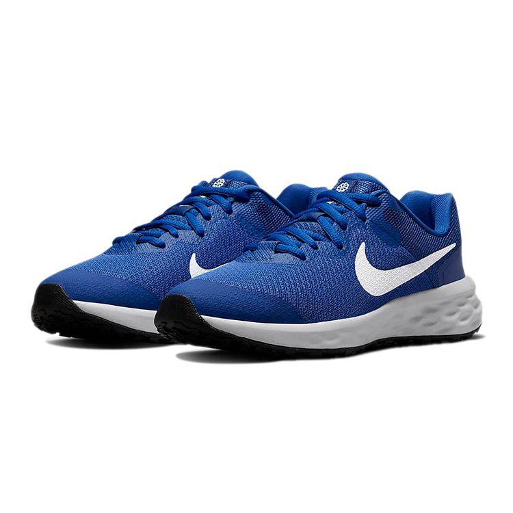 Nike Revolution 6 GS Game Royal Детские кроссовки Синий Черный Белый DD1096-411