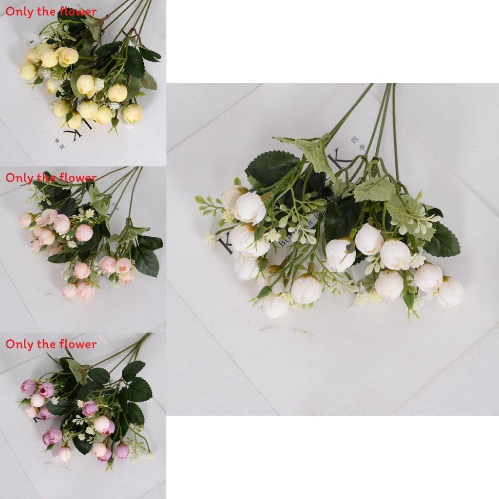 Premium Faux Rose Flower Cluster With Silk Material For Hotel Decor And Indoor Events