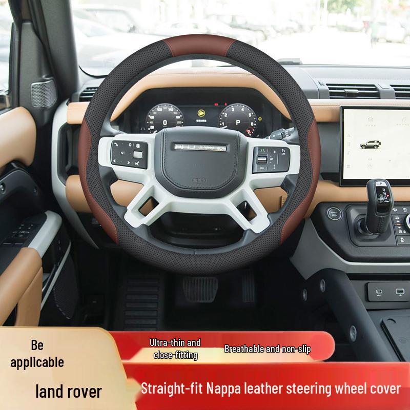 Steering Wheel Cover for Range Rover Evoque, Velar, Defender, Discovery Sport, and New Energy Models
