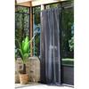 Voilage - Derbie - Uni Anthracite - 140 x 260 cm - 100% Polyester - Galon Fronceur