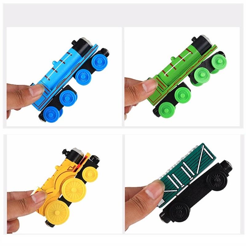 Набор железнодорожных дорожек Томаса и его друзей, игрушка Джеймс Дьюк Петси Генри, поезда из сплава, карета из деревянного сплава, магнитная модель, детская развивающая игрушка