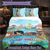 Personalized 3Pcs Bedding SetToca Boca Custom Text Duvet Cover Pillowcase Set Bedroom Gift