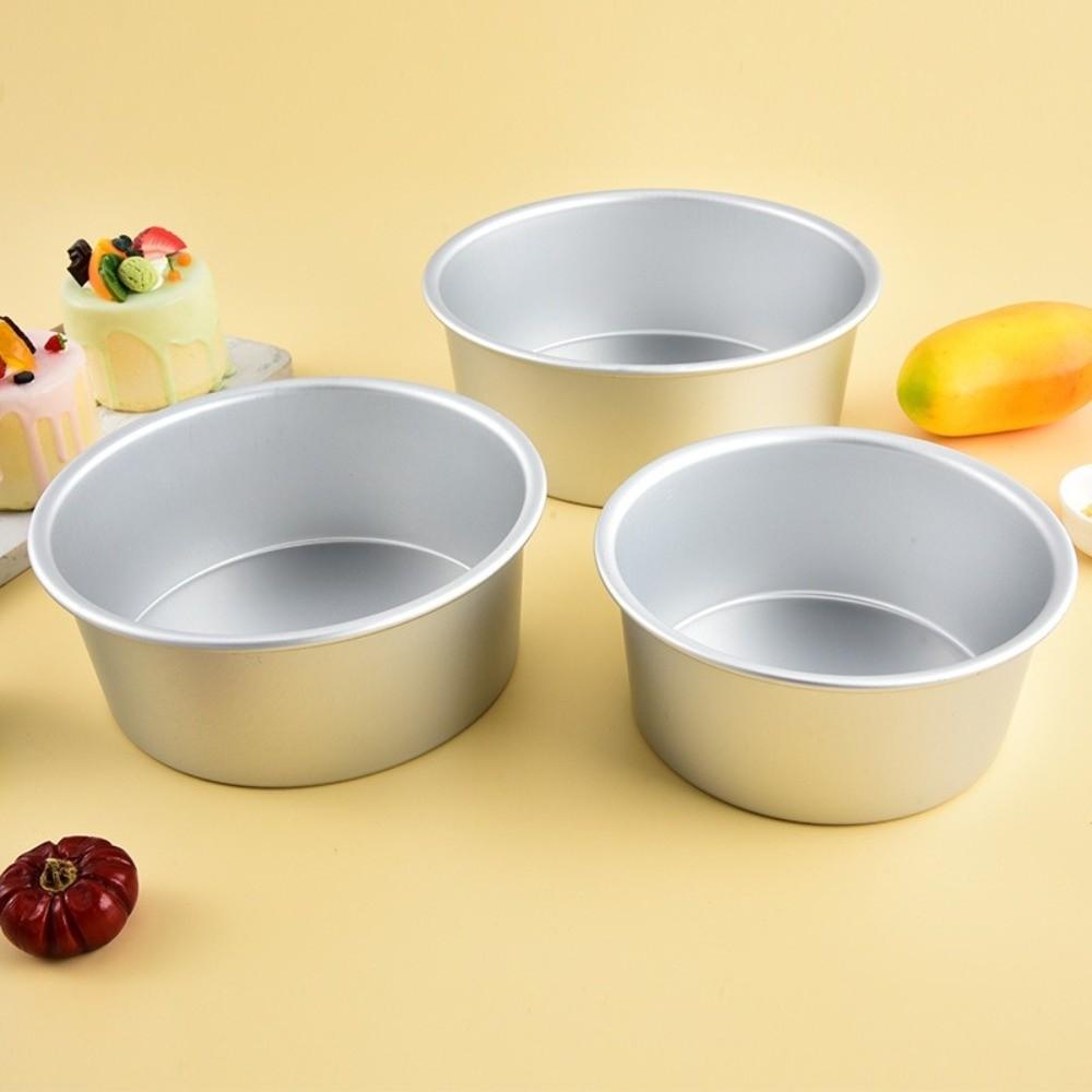 Round Cake Bake Pan Aluminum Alloy Cake Mold Pan New Cake Tin Kitchen Dessert Baking