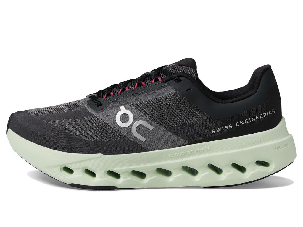 On Cloudsurfer Next Черный Лайм Бег Размер Женская Обувь, 23.5см