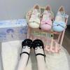 Sweet and Cute Rabbit Bow Lolita Shoes 2025 New Daily Versatile Skirt Mary Jane Princess Shoes