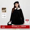 Women's Sweet Doll Collar 100% Lamb Wool Winter Coat