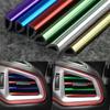 10 шт., вентиляционная решетка, переключатель, обод, наклейка, U-образный стиль, декоративная полоса для кондиционера, интерьер, экстерьер, сделай сам, стайлинг автомобиля