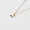 Initial diamond necklace [Agate] <WEB limited> S/K10