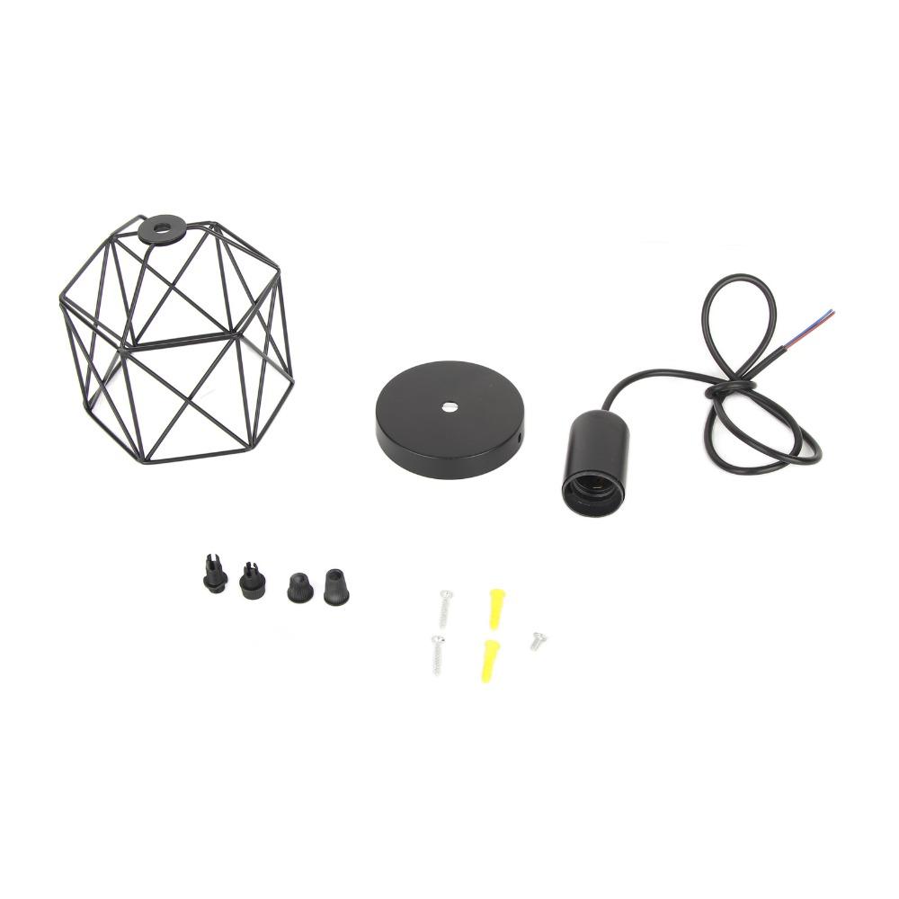 E26 E27 Base Ceiling Chandelier Black Ceiling Lamp Industrial Style Pendant Light Kitchen Island