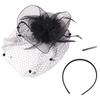 Hepburn Bride Veil Hairdband Wedding Mesh Veil Face Cover Elegant Bridal Headband  Headwear