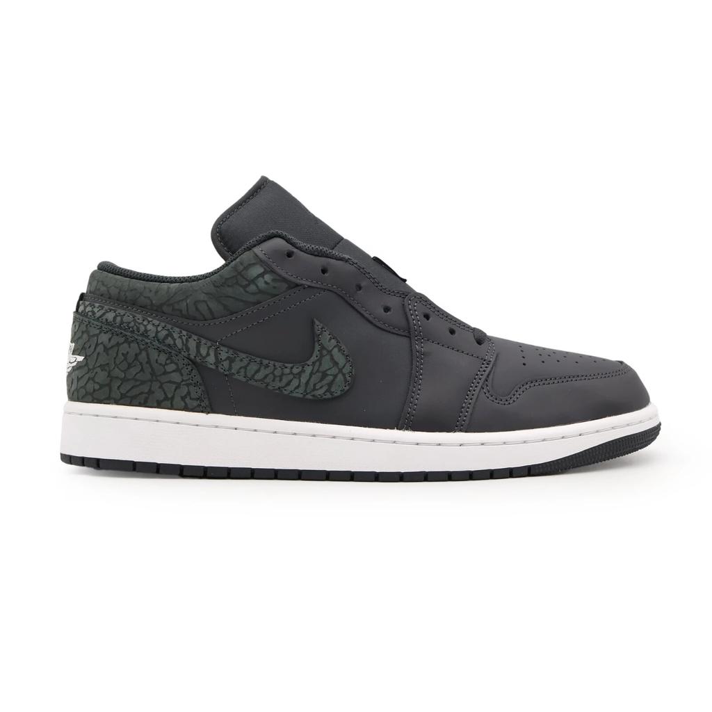 FB9907-001 Nike Air Jordan 1 Low Черный Слон Off Noir Темно-зеленый (Мужской)