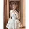 Polka Dot Sweet Cute Puffy Skirt Girl Waist Casual Girl Princess Style Daughter Dress Cake Skirt