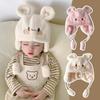 Warm Baby Bear Hats Soft Boys Girls Beanie Cap Lovely Newborn Bonnet Hats Toddler