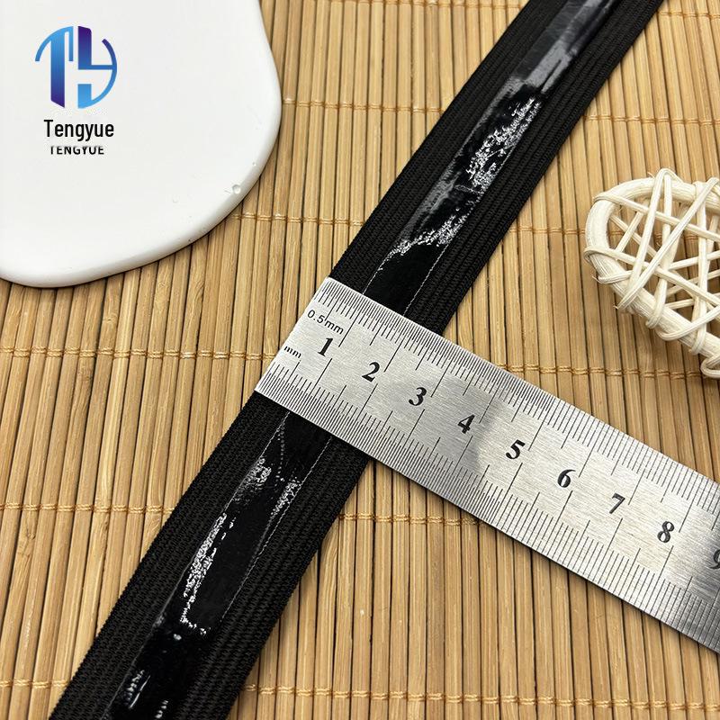 3cm Sanded Wave Strips: Non-slip Elastic Bands & Silicone Strips for Wigs, Swimsuits, Ski Suits, and Waistbands.