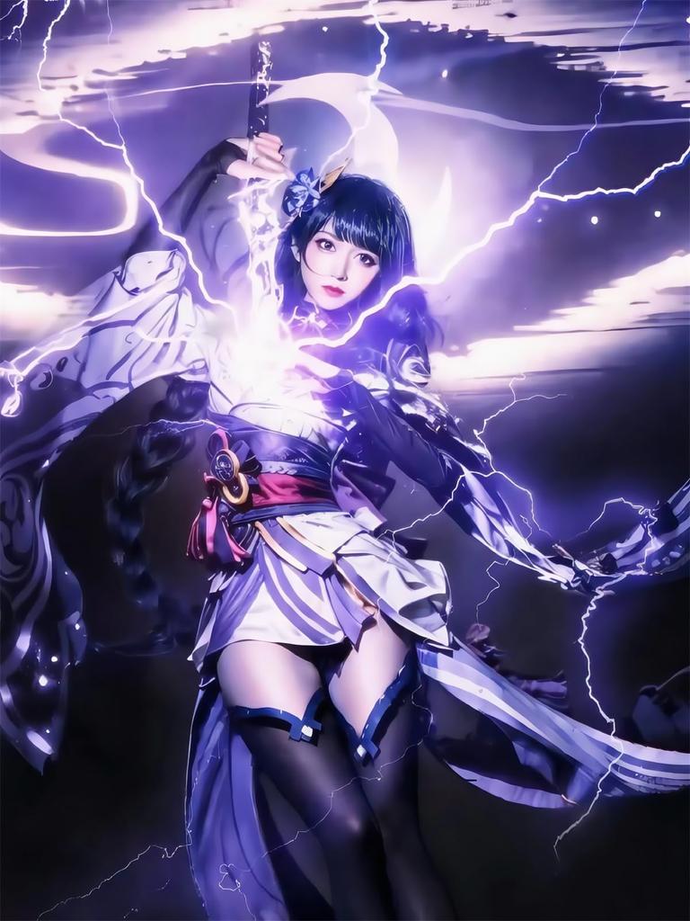 Косплей-костюм Райдэн Эи из Genshin Impact [NOKIJP] Косплей (Райдэн Сёгун, С)