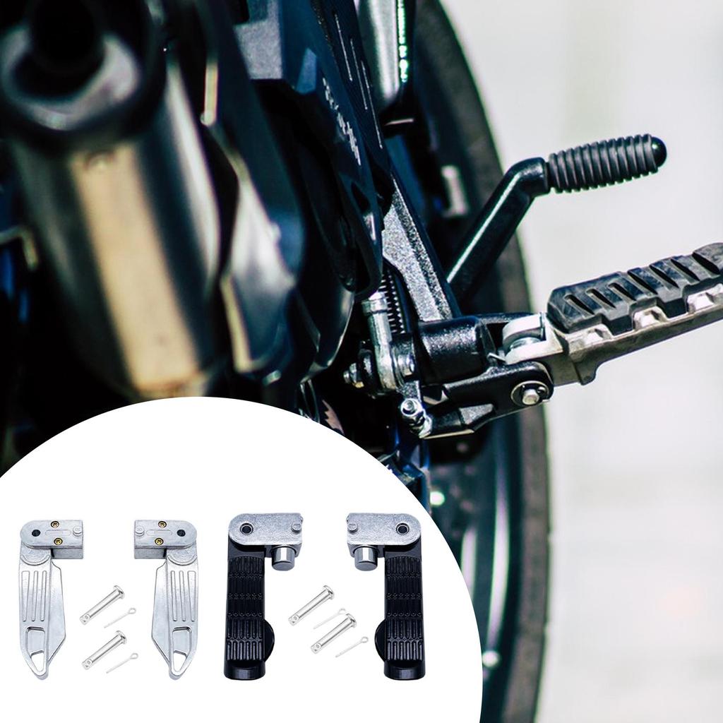 Motorcycle Footrests Foot Pedal Accessories Footboard Universal Professional Sturdy Replacement Electric Bike Rear Pedals