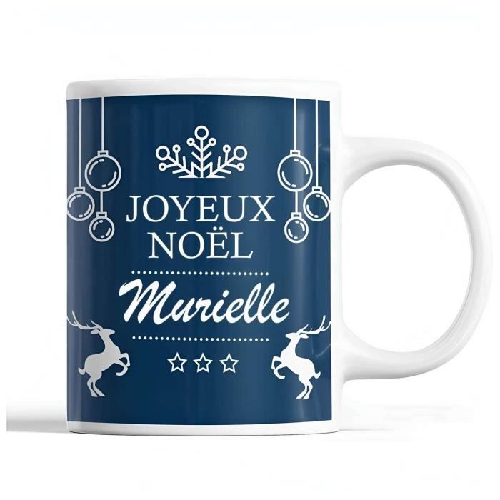 Mug - Murielle - Noël - Céramique - Imprimé - 325 ml - Résistant lave-vaisselle
