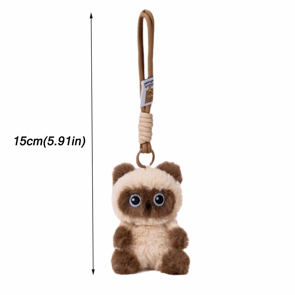 Plush Cat Bag Pendant Soft Fluffy Backpack Charm New Pendant Charm Bag Decoration